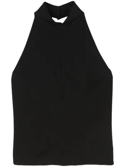Federica Tosi Halterneck Top In Black