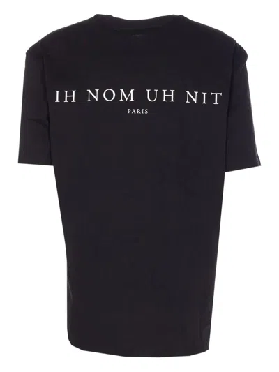 Ih Nom Uh Nit Graphic Print Crewneck Short Sleeve T-shirt In Black