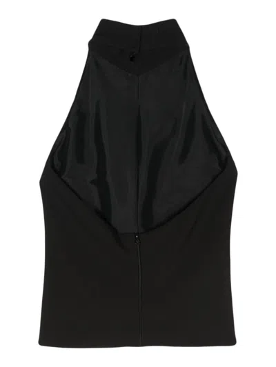 Federica Tosi Halterneck Top In Black