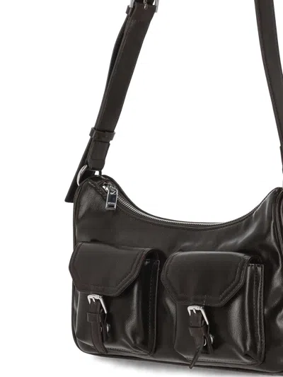 Stand Oil Mini Joey Buckle-strap Pocket Shoulder Bag In Brown