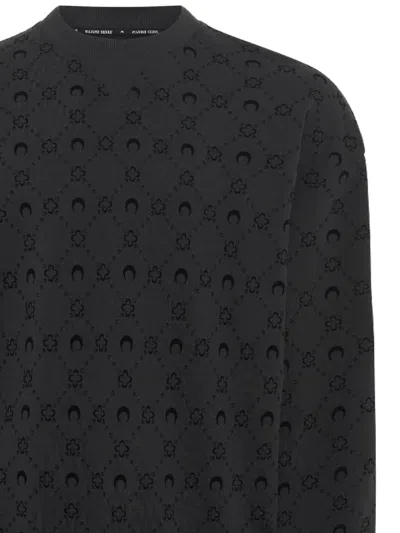 Marine Serre Sweaters In Black