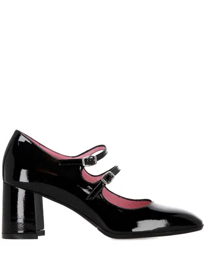 Carel Paris 70mm Double-buckle Pumps In Black