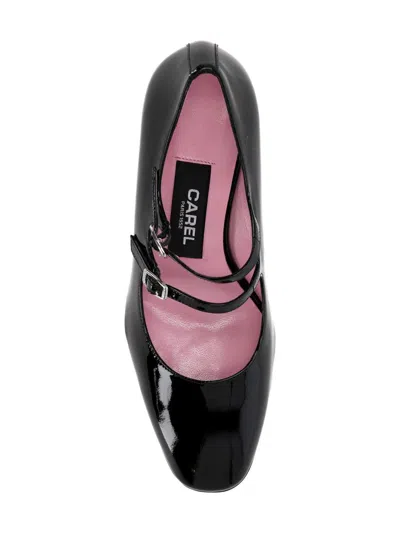 Carel Paris 70mm Double-buckle Pumps In Black