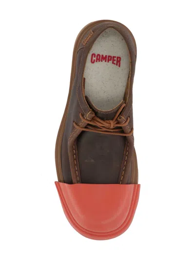 Camper Flat Shoes In Brown