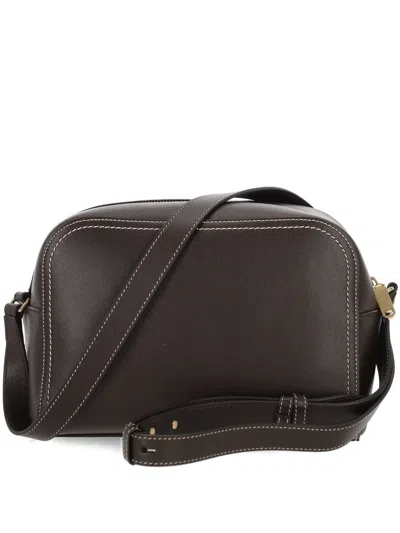 Bally Stitched Crossbody Bag In Brown
