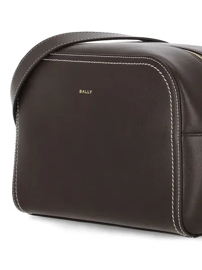 Bally Stitched Crossbody Bag In Brown