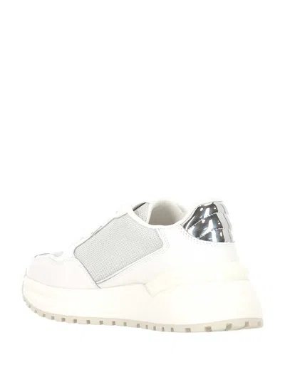 Pinko Logo And Mirrored Detail Sneakers In White