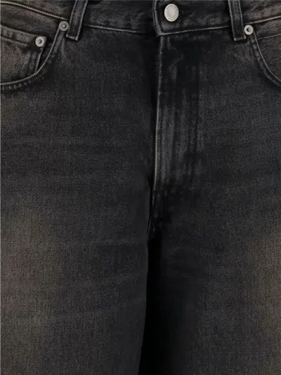 Haikure Washed Dark Grey Jeans With Classic Five-pocket Design In Multi