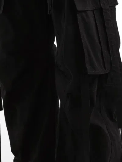 Dolce & Gabbana Ties Barrel-leg Cargo Trousers In Black