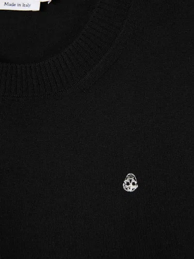 Alexander Mcqueen Inverted Skull Sweater In Black