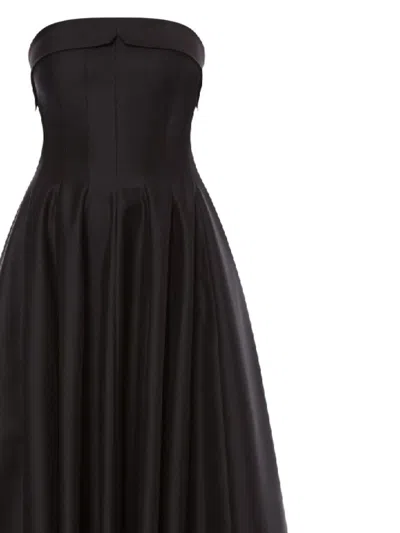 Alberta Ferretti Alberta Ferreti Wool Silk Dress In Black