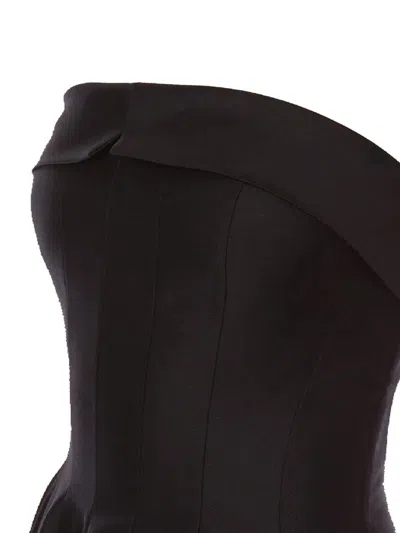 Alberta Ferretti Alberta Ferreti Wool Silk Dress In Black