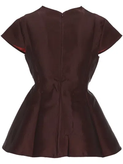 Marques' Almeida Marques Almeida Top In Burgundy