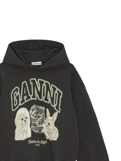 Ganni Sweaters In Black