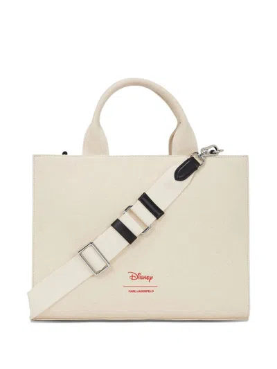 Karl Lagerfeld Disney X Kl Medium Shopper In Neutral