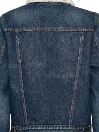 Levi's Shearling-collar Denim Jacket In Blue