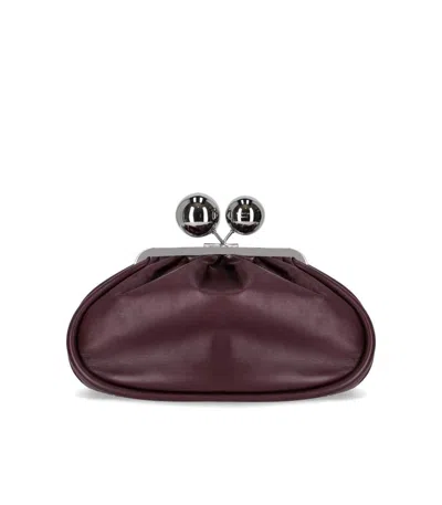 Weekend Max Mara Pasticcino Milvanew Medium Burgundy Clutch In Purple