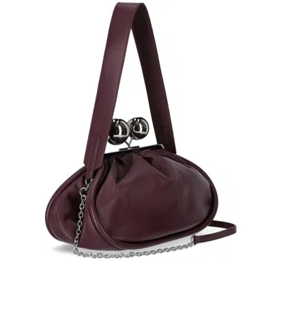 Weekend Max Mara Pasticcino Milvanew Medium Burgundy Clutch In Purple