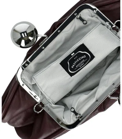 Weekend Max Mara Pasticcino Milvanew Medium Burgundy Clutch In Purple
