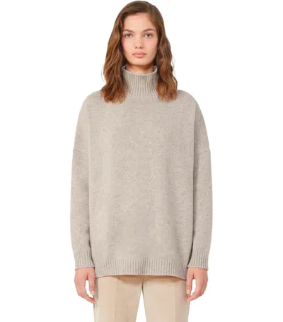 Weekend Max Mara Borgia Beige Turtleneck Sweater In Neutral