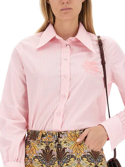 Etro Women Pegasus Shirt In Multi