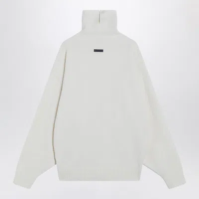 Fear Of God White Turtleneck Sweater In Wool In White