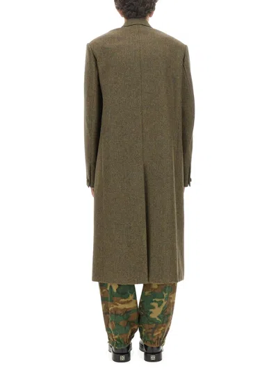 Givenchy Men Oversize Coat In Green