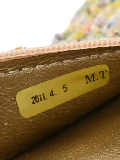 Pre-owned Chanel 2010-2011 Garden Party Double Flap Shoulder Bag In White