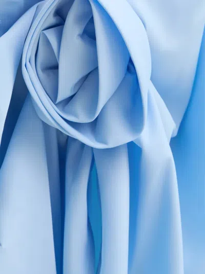 Sleeper Long-sleeve Floral Maxi Dress In Blue