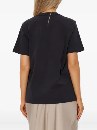 Allsaints Drip Embellished Boyfriend T-shirt In Black