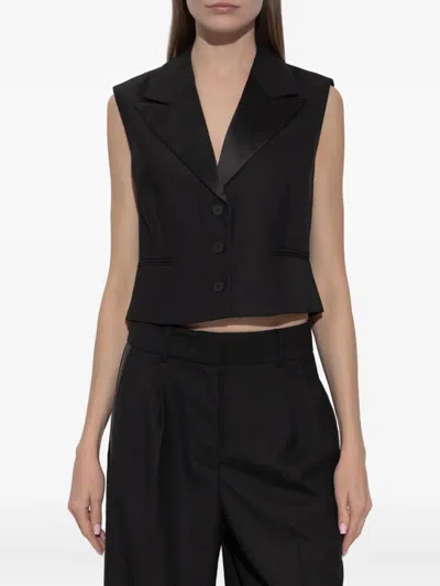 Allsaints Noa Buttoned Vest In Brown