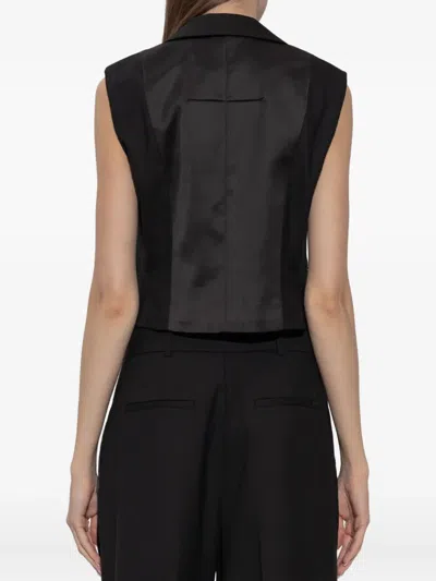 Allsaints Noa Buttoned Vest In Brown