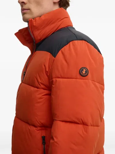 Save The Duck Taxus Padded Jacket In Orange