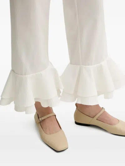 Sleeper Tie Ruffled Loungewear Set (set Of Two) In Neutral