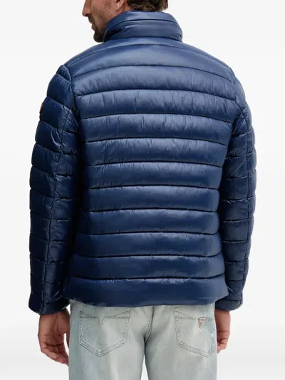 Save The Duck Zip-fastening Padded Jacket In Blue