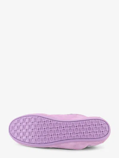 Gucci Fabric And Suede Shift Sneakers Mesh Panels In Purple