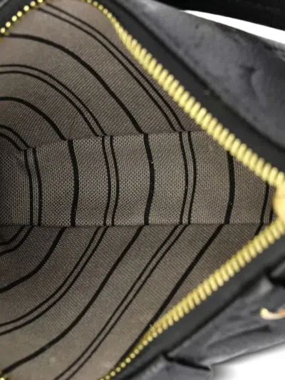 Pre-owned Louis Vuitton Easy Pouch On Strap Monogram Empreinte Leather Shoulder Bag In Black