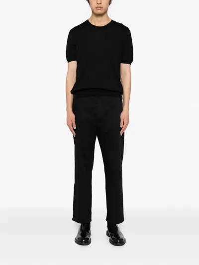 Tom Ford Crew Neck Cotton T-shirt In Black