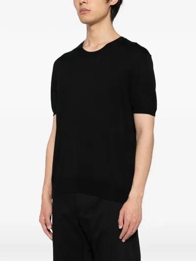 Tom Ford Crew Neck Cotton T-shirt In Black