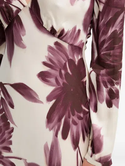 Twinset Floral-pattern V-neck Maxi Dress In Multi