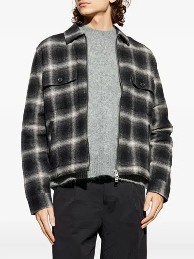 BAYO 格纹拉链夹克式衬衫