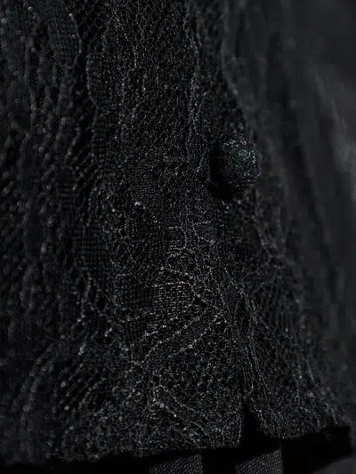 Allsaints Athena Lace Tie Shirt In Black