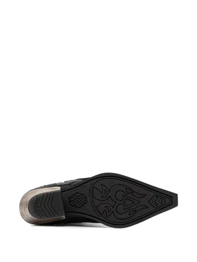 New Rock M-7928-s1 Western Cowboy Boots Leather In Black