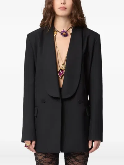 Nina Ricci Patchwork Leggings Lace Panels Sheer Waistband In Black