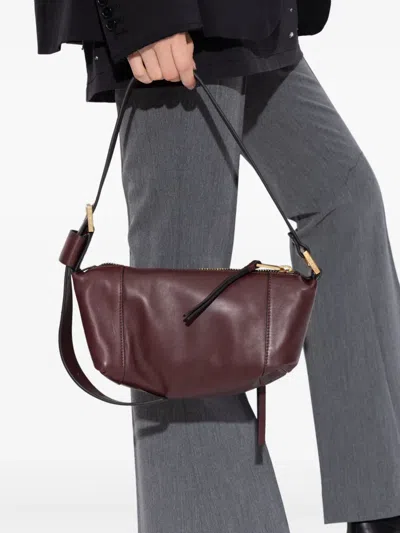 Allsaints Mini Vega Shoulder Bag In Burgundy