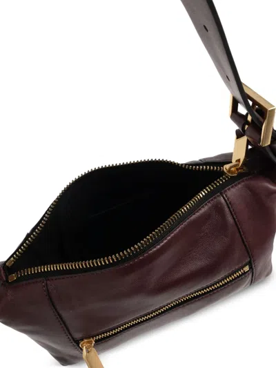 Allsaints Mini Vega Shoulder Bag In Burgundy