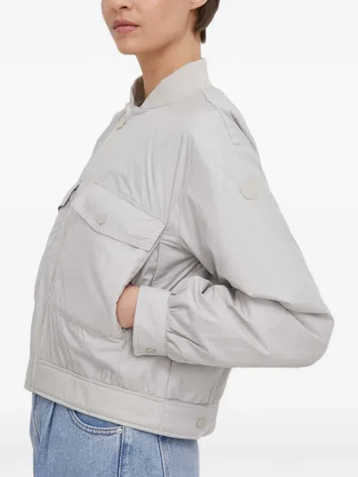 Save The Duck Chest-pockets Zip-fastening Jacket In Gray