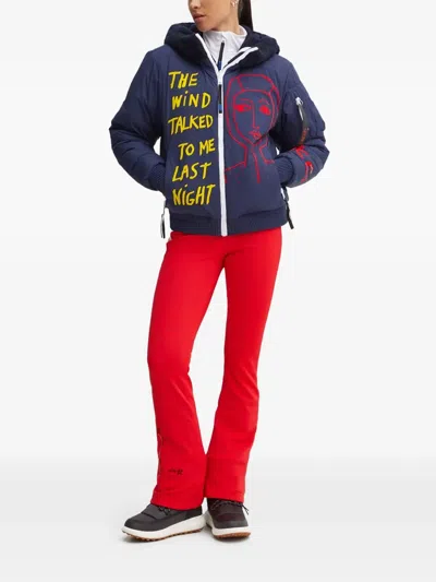 Rossignol X Jcc Yeti Hooded Graphic Ski Jacket In Blue