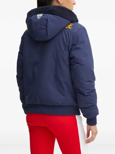 Rossignol X Jcc Yeti Hooded Graphic Ski Jacket In Blue