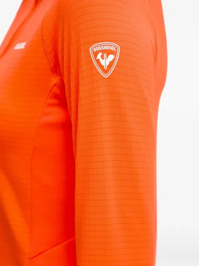 Rossignol Blackside Zip-up Long-sleeved Sweatshirt In Orange